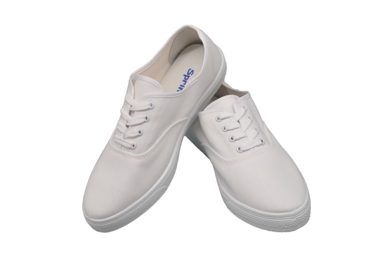 White Canvas Shoes